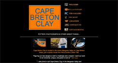 Desktop Screenshot of capebretonclay.com