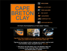 Tablet Screenshot of capebretonclay.com